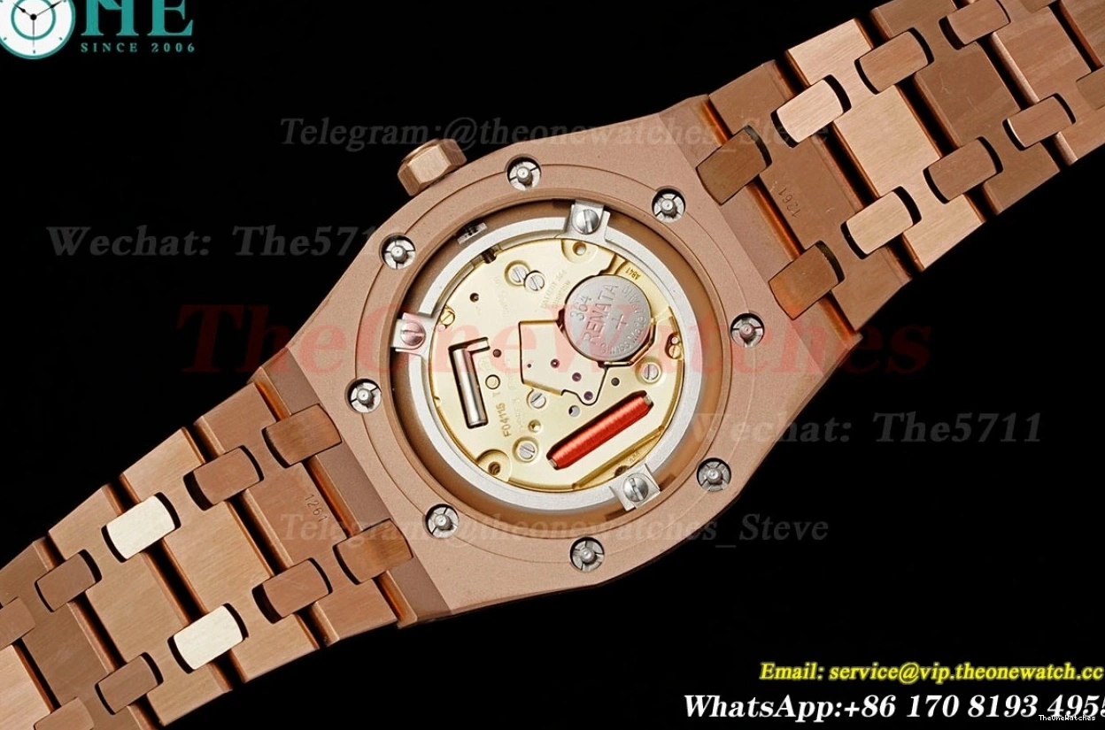 Qtz ZF Oak 67651 Dia Swiss RG 33mm Royal Gold Ladies RG 0430